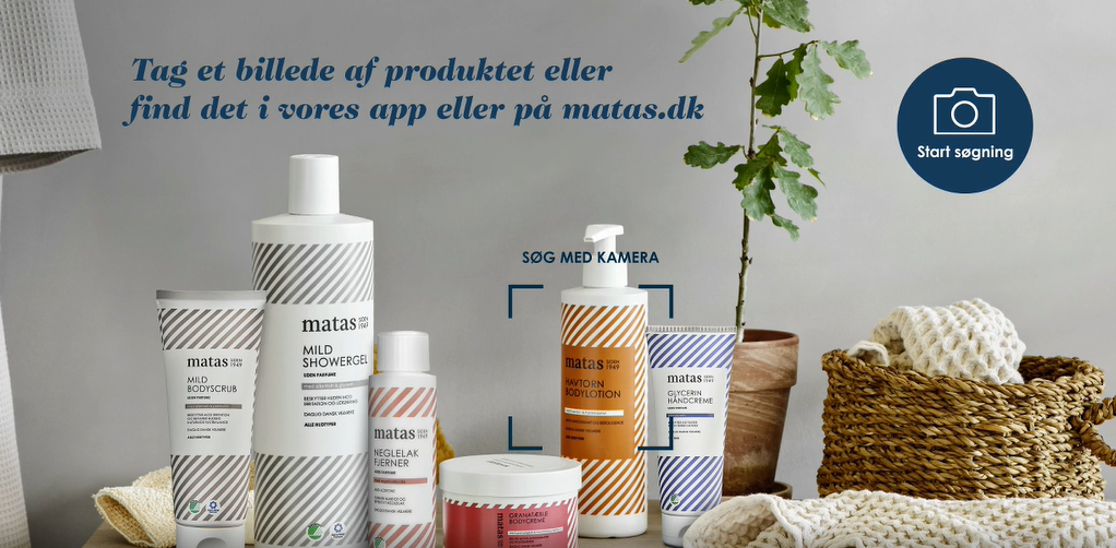 Find dine produkter med visual search på Matas