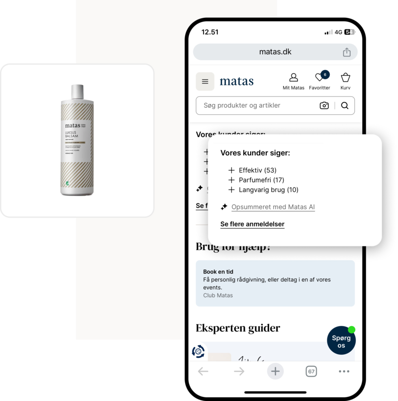 Få AI interegreret i kunderejsen, så dine kunder nemmere og hurtigere kan finde produkterne 