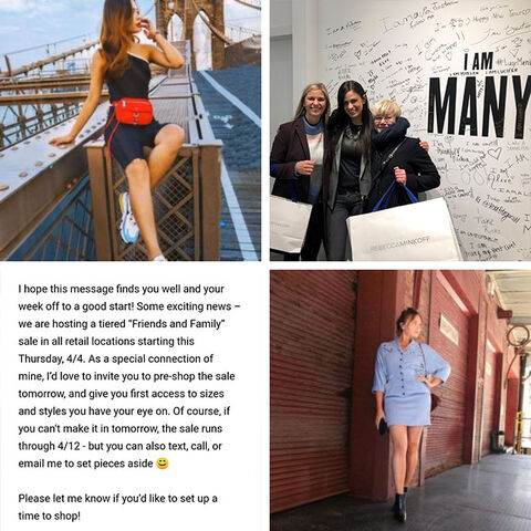 Hesehus på besøg i Rebecca Minkoff flagship store i New York, tøj fra Rebecca Minkoff, Personlige emails til kunderne